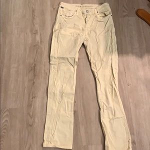 Yellow skinny citizens of humanity jeans